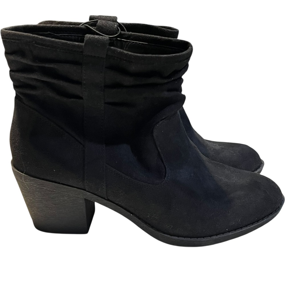 Arizona Jean Co. Faux Suede Slouch Ankle Booties‎ Women's Size 9.5 NWOT Casual